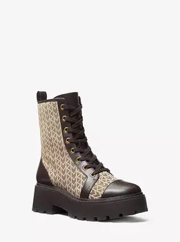 Боевые ботинки Blake mk2000 с жаккардовым логотипом Michael Kors, бежевый