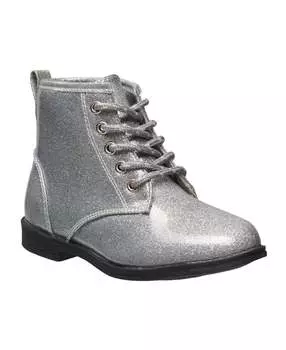 Боевые ботинки Lucky Brand с блестками Kristen, цвет Silvr