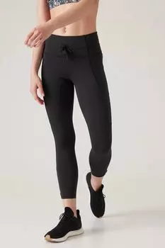 Боевые леггинсы Rainier длиной 7/8 Athleta, черный