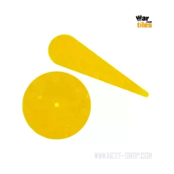 Боевые шаблоны — Орк, Желтый, War Tiles - Markers, Rulers, & Tokens