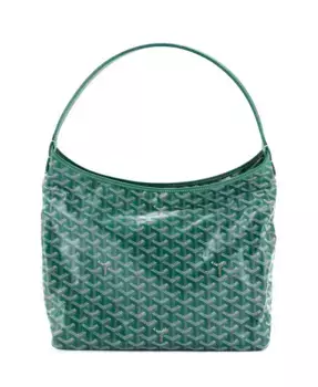 Богемная сумка-хобо Coated Canvas Pre-Owned Goyard, зеленый