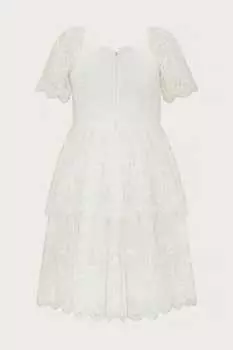 Богемное платье Kriti с волнистой отделкой Monsoon, бежевый