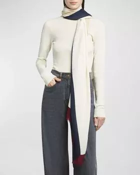 Богемный жаккардовый кашемировый шарф из модала Etro, цвет X0820 Print On Beige Base