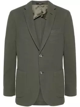 Boggi Milano блейзер с зазубренными лацканами, зеленый