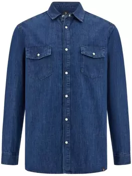 Boggi Milano джинсовая рубашка, синий