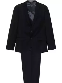 Boggi Milano костюм с узором в елочку, синий