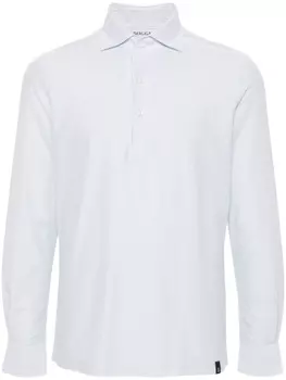 Boggi Milano полосатая рубашка с логотипом, синий