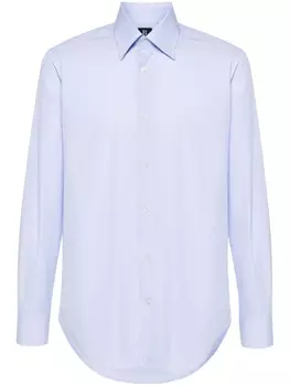 Boggi Milano поплиновая рубашка в полоску, синий