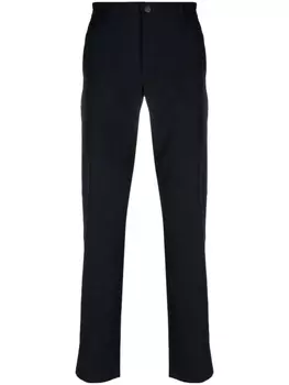 Boggi Milano прямые брюки средней посадки, синий