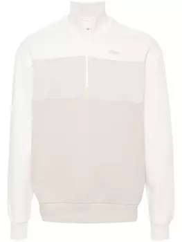 Boggi Milano пуловер в стиле колор-блок на молнии, белый
