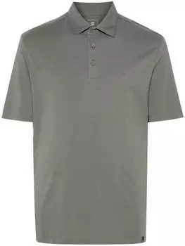 Boggi Milano рубашка поло из эластичного хлопка Supima, зеленый