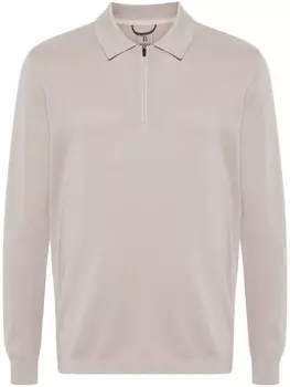 Boggi Milano рубашка поло из шерсти мериноса, коричневый