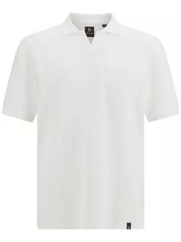 Boggi Milano рубашка поло из ткани пике, белый