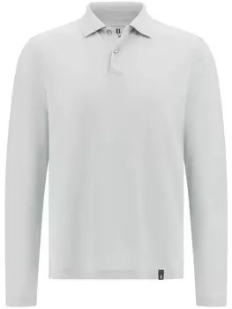 Boggi Milano рубашка поло S.Caf из пике, белый