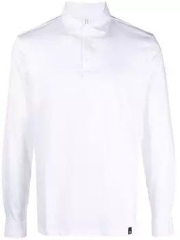 Boggi Milano рубашка поло с длинными рукавами, белый