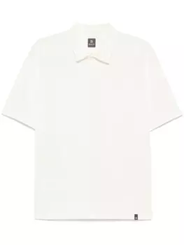 Boggi Milano рубашка поло с тисненым логотипом, белый