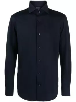 Boggi Milano рубашка с длинными рукавами, синий