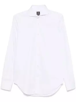 Boggi Milano рубашка с отложным воротником, белый