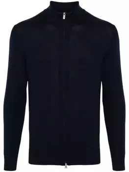 Boggi Milano шерстяной джемпер на молнии, синий