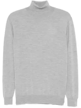 Boggi Milano шерстяной свитер с высоким воротником, серый