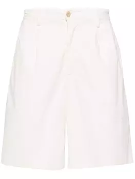 Boggi Milano шорты-бермуды со складками, нейтральный цвет