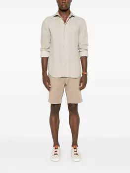 Boggi Milano шорты чинос со складками, серый