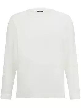 Boggi Milano свитер с круглым вырезом, белый