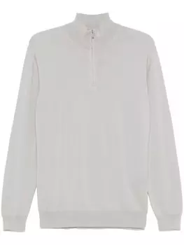 Boggi Milano свитер с полумолнией, серый