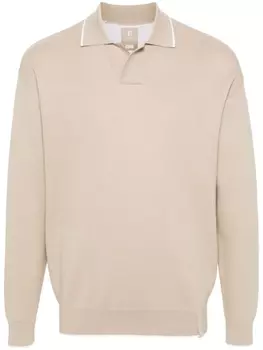 Boggi Milano трикотажная рубашка поло, нейтральный цвет