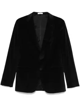 Boglioli бархатный пиджак, черный