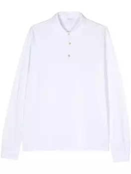 Boglioli cotton jersey polo shirt, белый