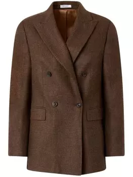 Boglioli двубортный шерстяной пиджак, коричневый