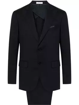 Boglioli костюм из вирджинской шерсти с однобортным пиджаком, синий