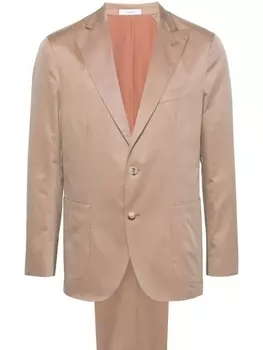 Boglioli костюм с однобортным пиджаком, коричневый