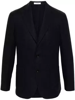 Boglioli однобортный пиджак в клетку, синий