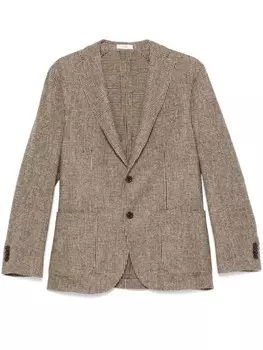 Boglioli пиджак с монограммой, желтый