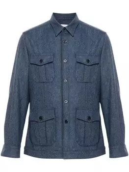 Boglioli шерстяная рубашка куртка, синий