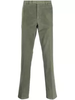 Boglioli straight-leg chino trousers, зеленый