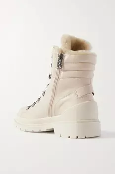BOGNER St. Moritz 9 кожаные ботильоны на подкладке из овчины, бежевый