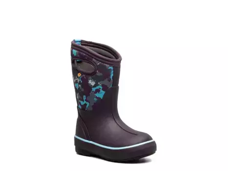 Bogs Classic II Rain Boot - Kids, фиолетовый камуфляжный принт