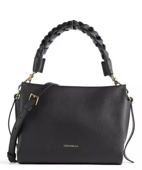 Boheme Grana Двойная сумка через плечо из зерненой кожи Coccinelle, черный