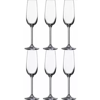 Bohemia Cristal 102-03007 Бокалы для шампанского Clara 190мл (6 шт.)