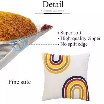 Бохо Аннотация 45 x 45 см Декоративная наволочка Современные декоративные наволочки для сада Открытая гостиная Домашнее украшение (Стиль: Стиль 4) JeiibrZui