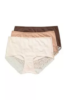 Бой-шорты Ulla Popken, цвет Beige/Light beige/Dark brown