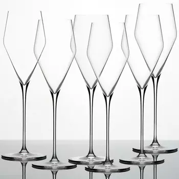 Бокал DenkArt, набор бокалов для шампанского, 6 шт, 0,22 л Zalto, прозрачный
