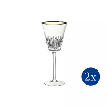Бокал для белого вина Grand Royal Gold, набор из 2 шт 216 мм Villeroy & Boch, прозрачный