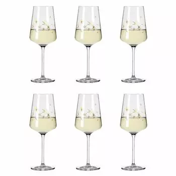 Бокал для белого вина Ritzenhoff Celebration Deluxe 003, набор из 6 шт., Romi Bohnenberg, хрустальный бокал, 400 мл, A0454470