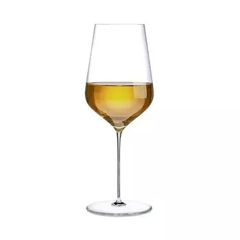 Бокал для белого вина телесного цвета с ножкой Zero Trio Nude Glass, белый