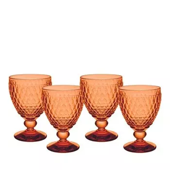 Бокал для кларета Villeroy & Boch Boston, набор из 4 шт, оранжевый