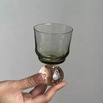 Бокал для коктейля 360Home Бокал для вина Бокал для вина Стеклянная чашка Маленькая зеленая, зеленый